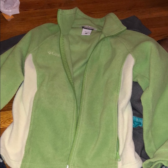 columbia light green jacket